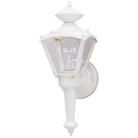 WESTINGHOUSE Westinghouse 66984 Single Light Coach Lantern - White Textured Finish 425421